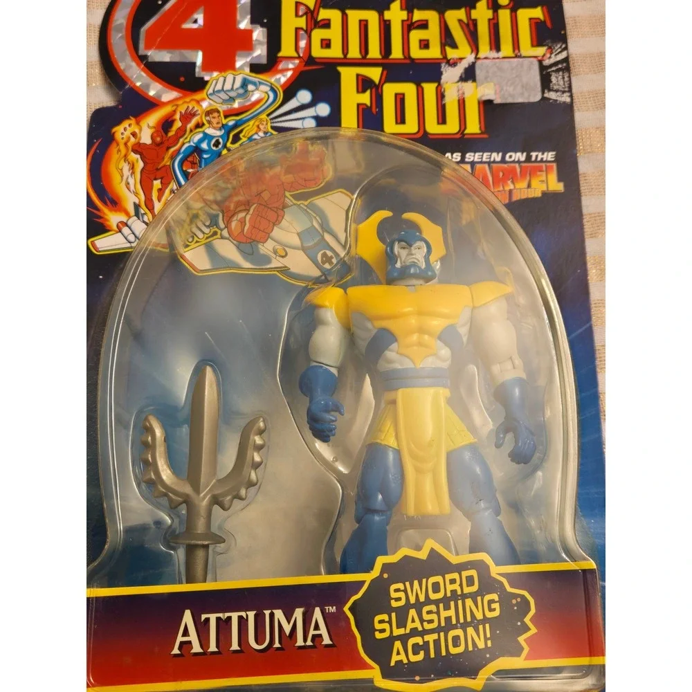 Vintage 1995 Marvel Fantastic Four Attuma Toy Biz Figure MOC